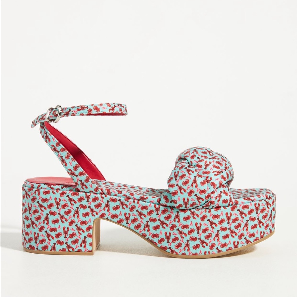 Jeffrey Campbell Lobster Braided Platform Sandals Size 7.5
